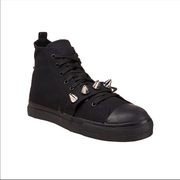 Demonia Tyrant Canvas Ankle Length Steel Toe Boots - Picture 1 of 8
